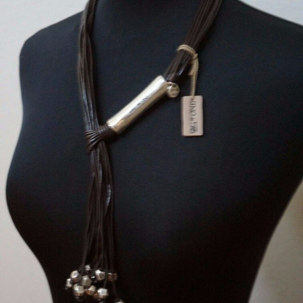 NWT Uno De 50 LATIGO Multi Strand Tassel Long 20th